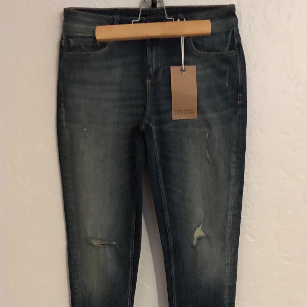 NWT Z1975 Zara Basic Skinny Jeans Ankle Zip Sz 4
